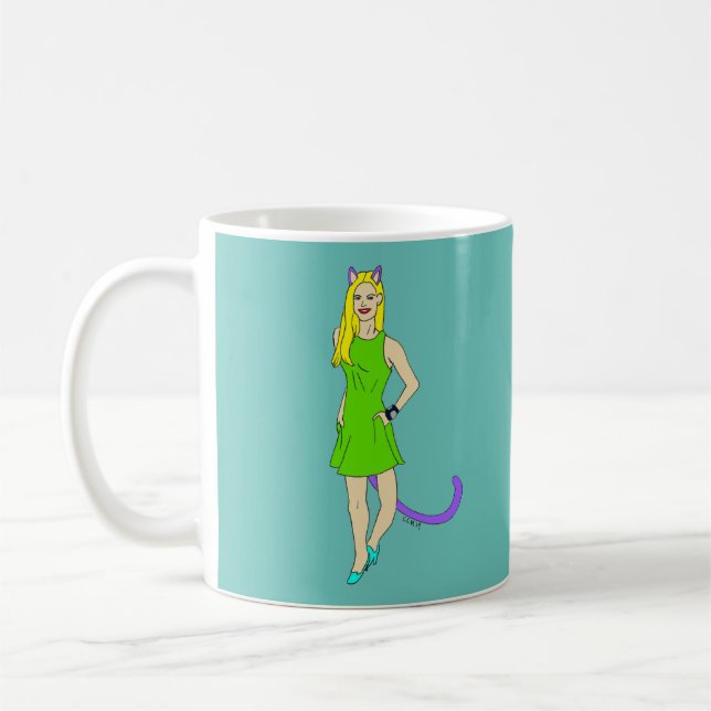 catgirl  coffee mug (Left)