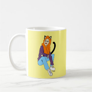 catgirl   coffee mug