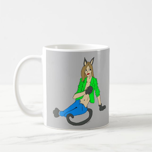 catgirl     coffee mug (Left)