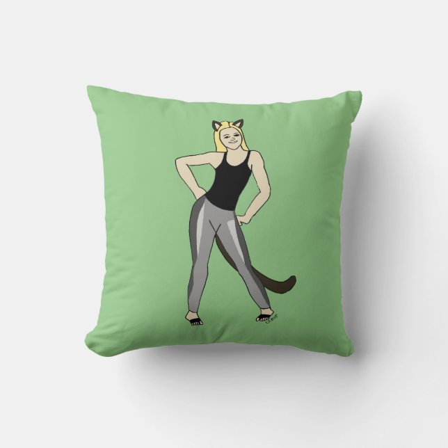catgirl   cushion (Front)
