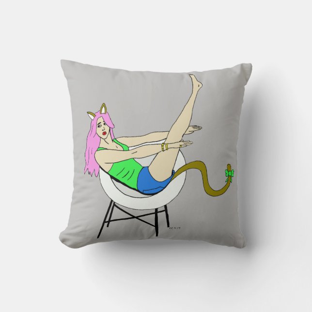 catgirl cushion (Front)