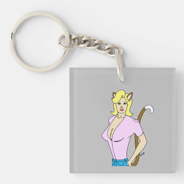 catgirl   key ring (Front)