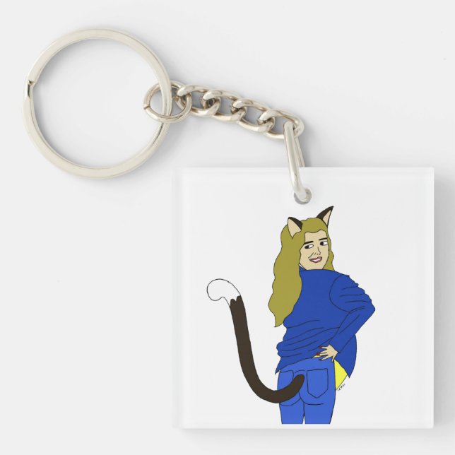 catgirl    key ring (Front)