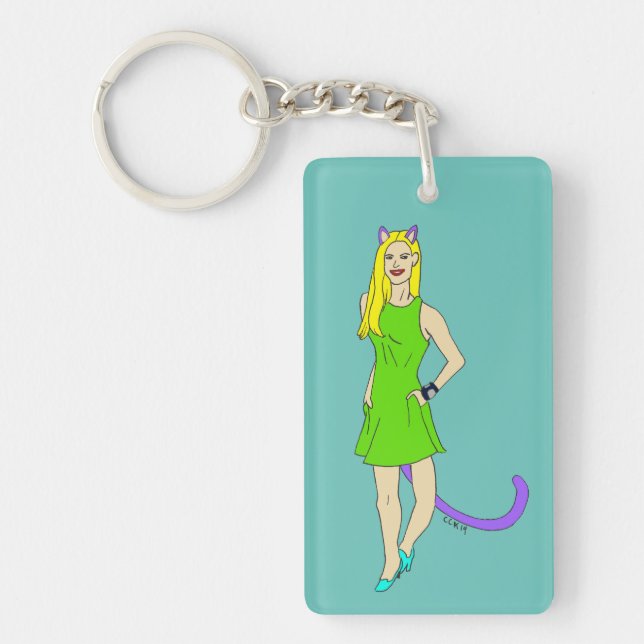 catgirl   keychain (Front)