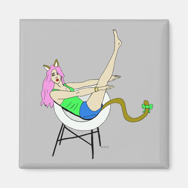 catgirl magnet (Front)