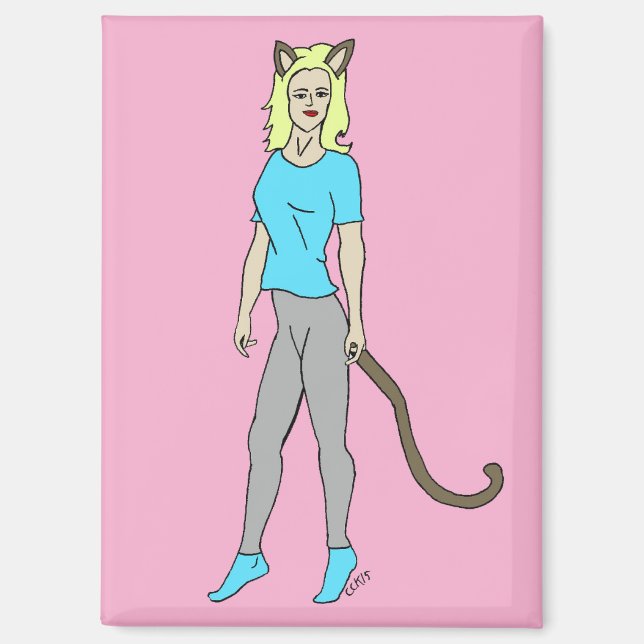 catgirl magnet (Front)
