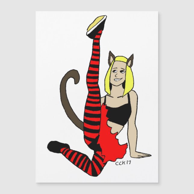 catgirl  magnet (Front)