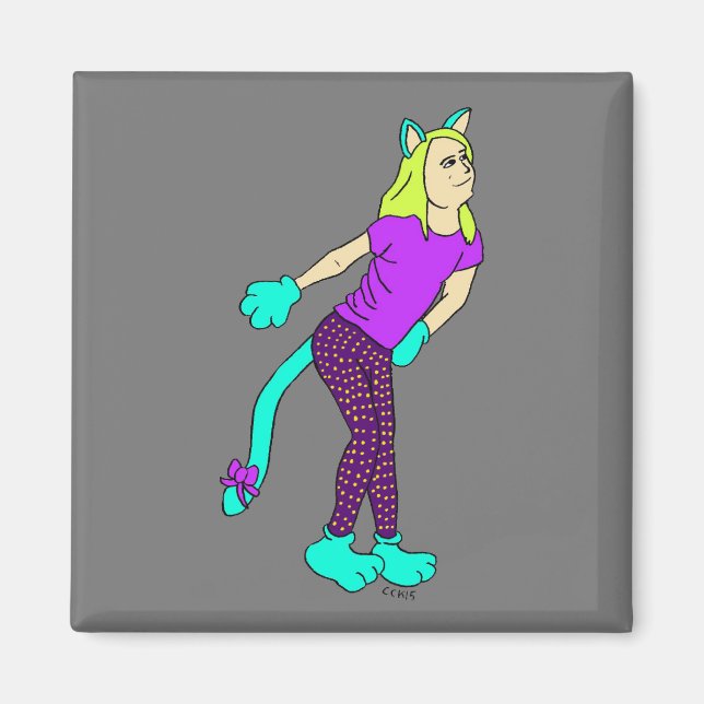 catgirl   magnet (Front)