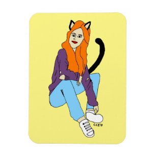 catgirl magnet