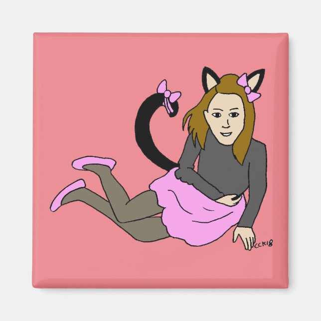 catgirl     magnet (Front)