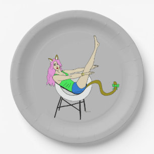 catgirl paper plate