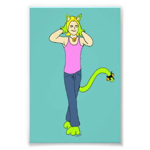 catgirl  photo print