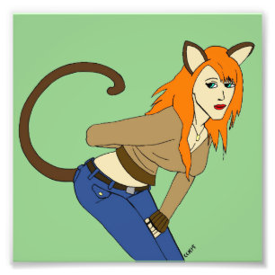 catgirl  photo print