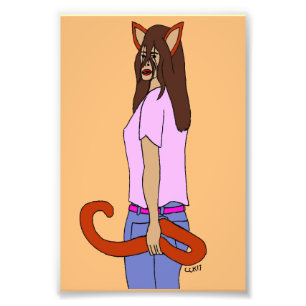 catgirl photo print