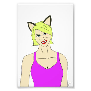 catgirl photo print