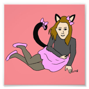 catgirl  photo print
