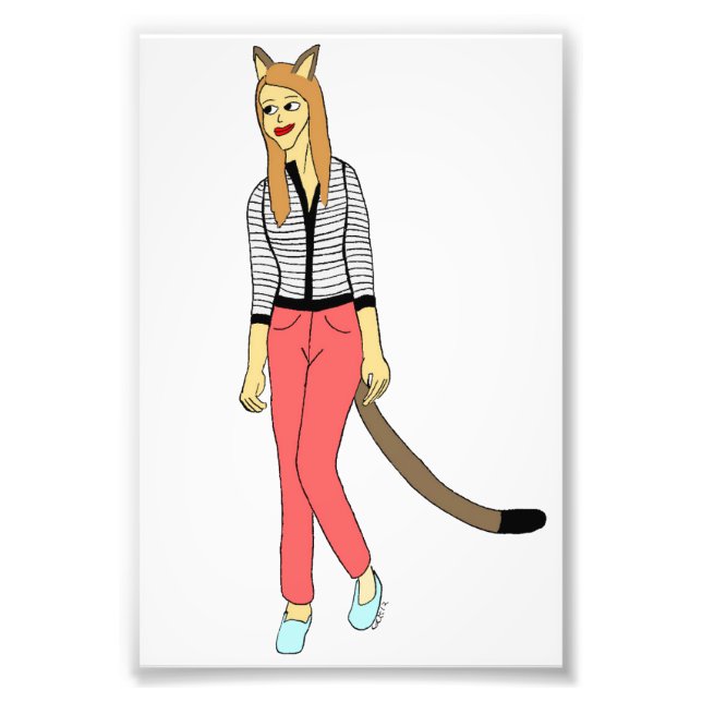 catgirl photo print (Front)