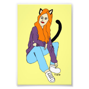 catgirl  photo print