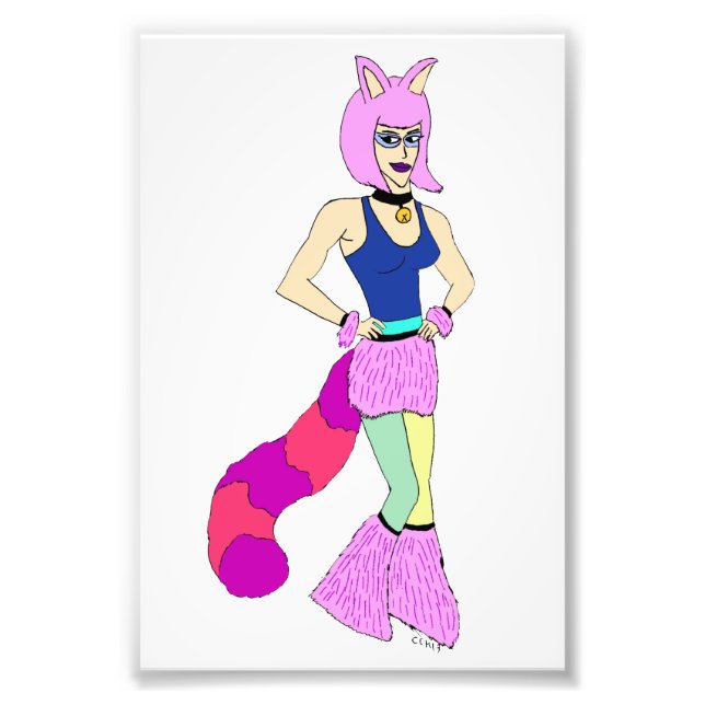 catgirl  photo print (Front)