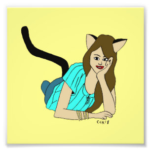 catgirl photo print