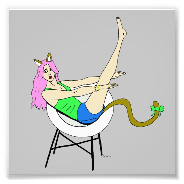catgirl photo print (Front)