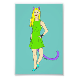 catgirl  photo print