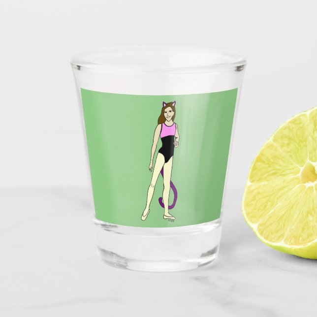 catgirl  shot glass (Front)
