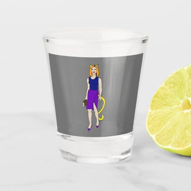 catgirl shot glass (Front)