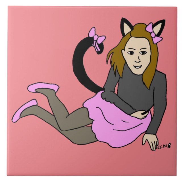 catgirl tile (Front)