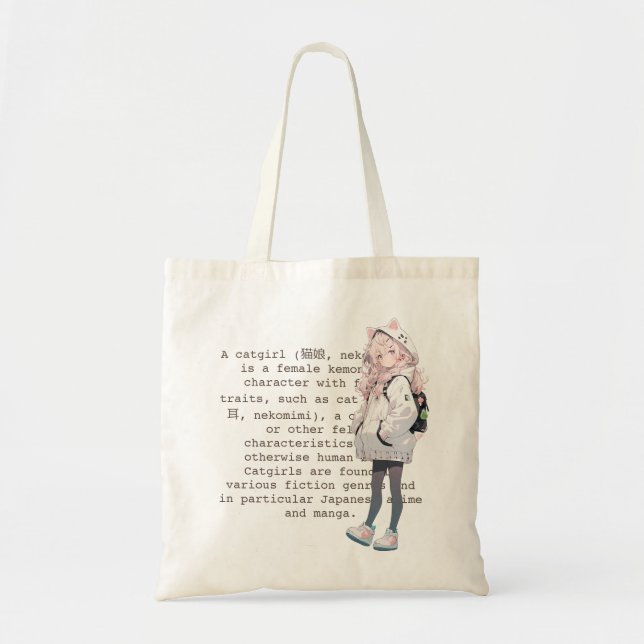 Catgirl Tote Bag (Front)
