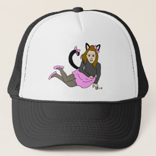 catgirl trucker hat