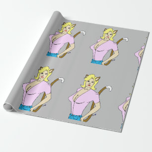catgirl wrapping paper