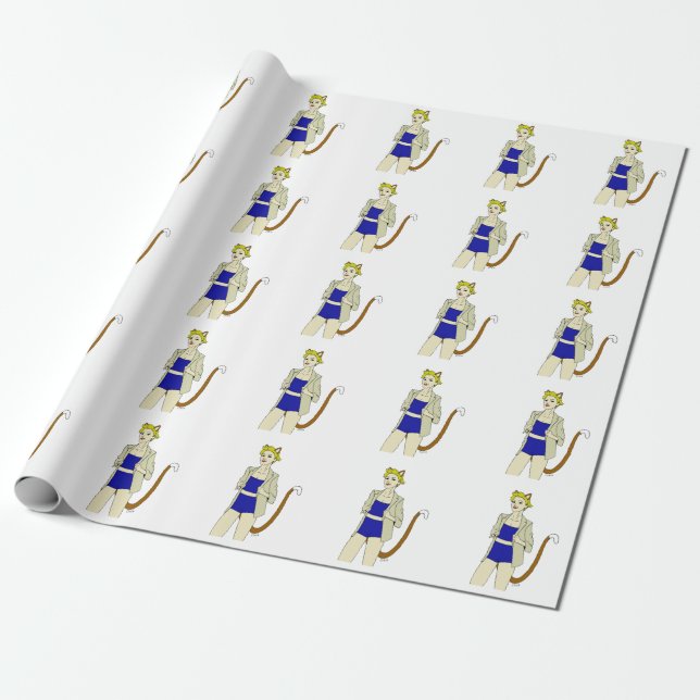 catgirl   wrapping paper (Unrolled)