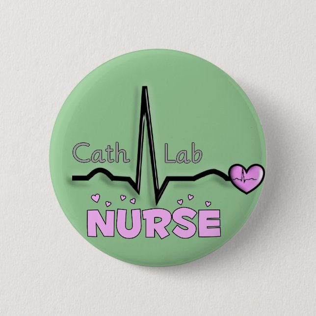 Cath Lab Nurse Gifts 6 Cm Round Badge (Front)