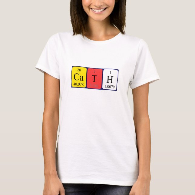 Cath periodic table name shirt (Front)