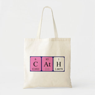 Cath periodic table name tote bag