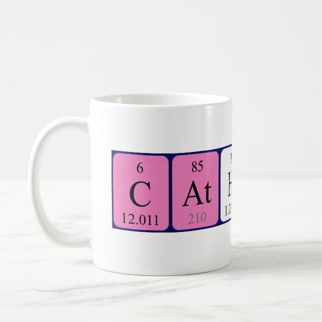 Catharina periodic table name mug (Left)