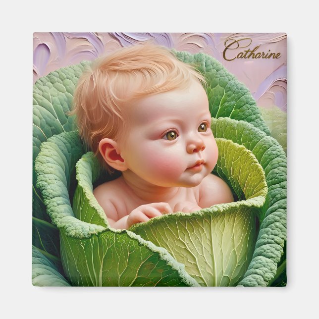CATHARINE ~ In the Cabbage Patch ~  Magnet (Front)