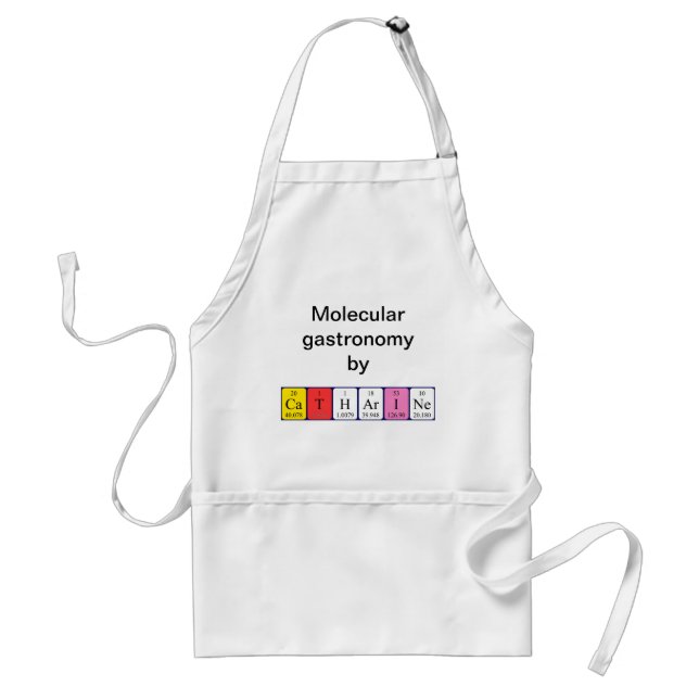 Catharine periodic table name apron (Front)