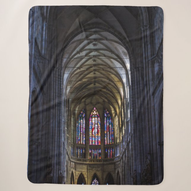 CATHEDERAL INTERIOR SHERPA BLANKET (Front)