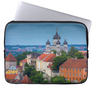 Cathedral and Cityscape Estonia Laptop Sleeve