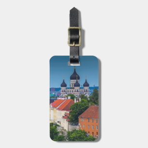 Cathedral and Cityscape Estonia Luggage Tag