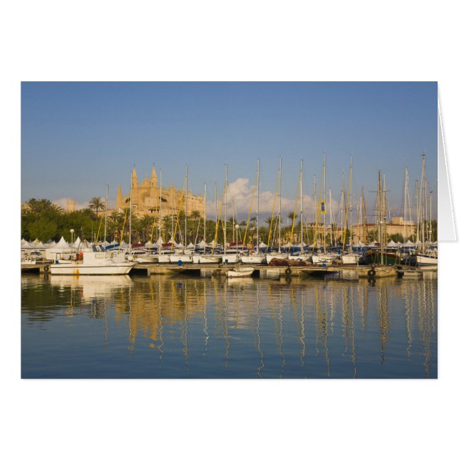 Cathedral and marina, Palma, Mallorca, Spain (Front Horizontal)