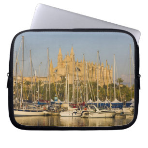 Cathedral and marina, Palma, Mallorca, Spain 2 Laptop Sleeve