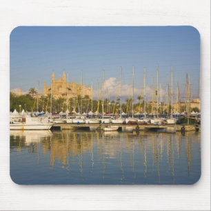 Cathedral and marina, Palma, Mallorca, Spain Mouse Pad