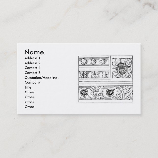 Cathedral Architecture Business Card (Front)