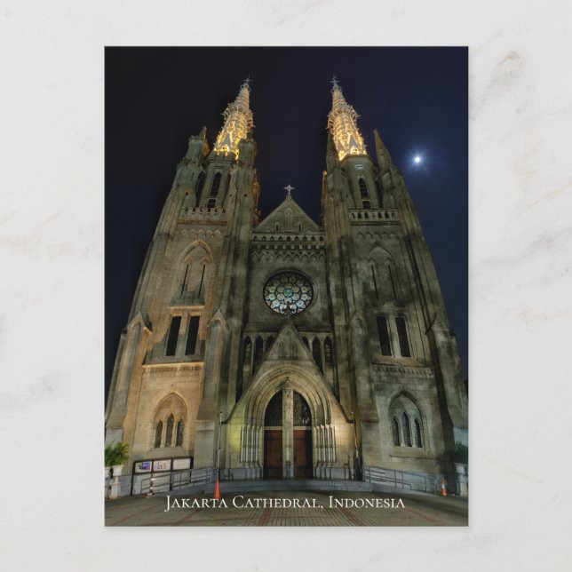 Cathedral Catholic Church Neo Gothic Architecture Postcard (Front)
