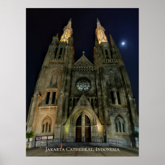 Cathedral Catholic Church Neo Gothic Architecture Poster