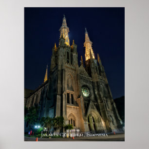 Cathedral Catholic Church Neo Gothic Architecture Poster