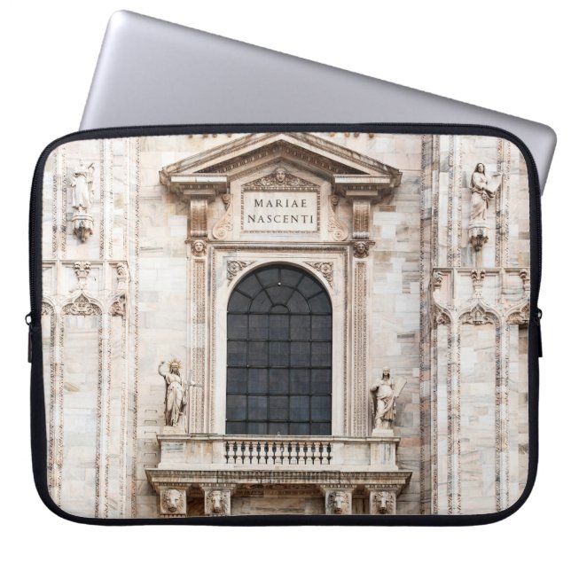 Cathedral church of Milan. Beautiful Italian templ Laptop Sleeve (Front)